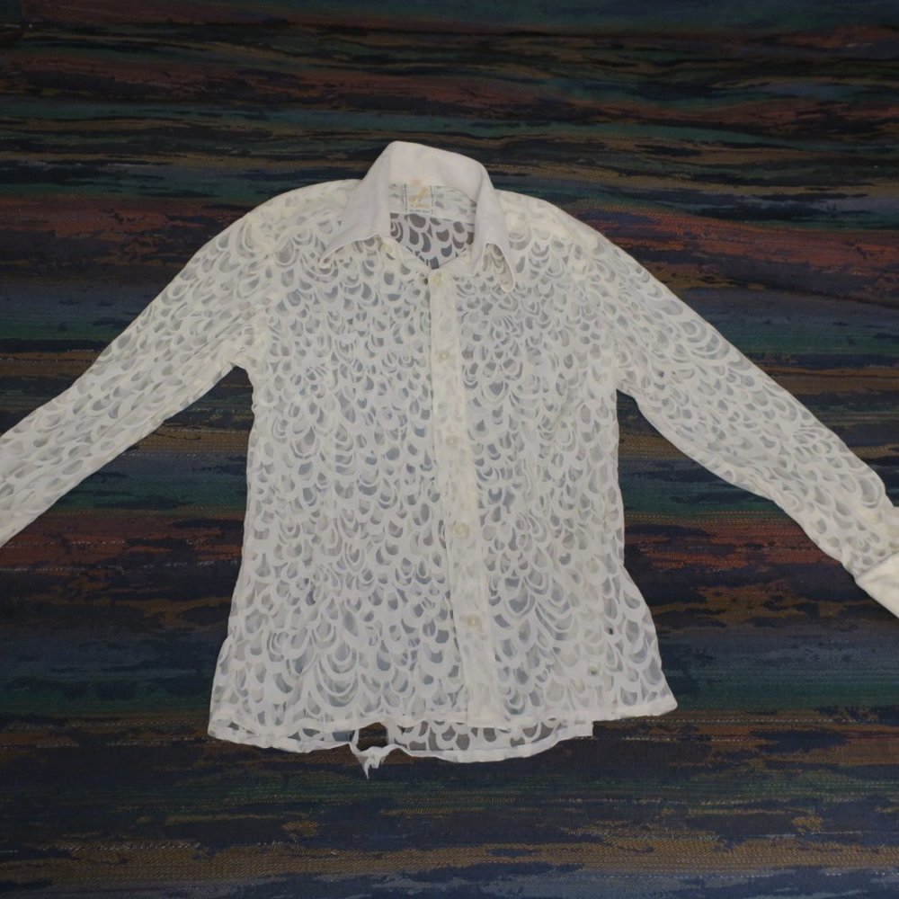 Vintage Mister Carnaby Sheer Shirt 12.5